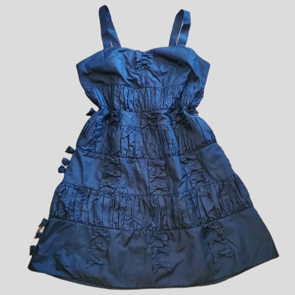 Marc Jacobs black silk bow dress size 6